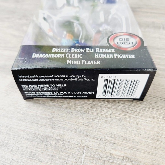 Jada Toys Dungeons and Dragons D&D Die Cast Figurines Drizzt Mind Flayer Cleric - Picture 6 of 7